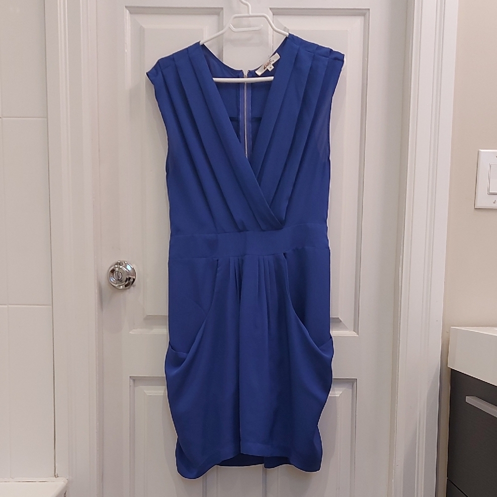 Pink Martini Royal Blue Sleeveless Mini Dress